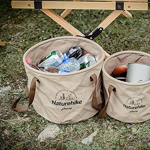 Naturehike Collapsible Bucket, Folding Bucket Wash Basin with Handle, Portable W