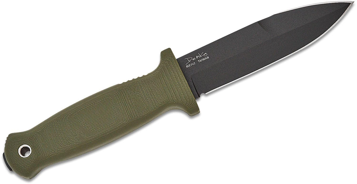 Demko Knives Armiger Fixed Blade with Sheath- Armiger 2 & Armiger 4 - Clip Point