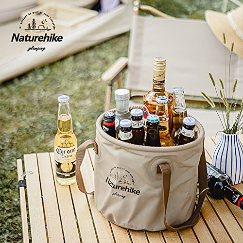 Naturehike Collapsible Bucket, Folding Bucket Wash Basin with Handle, Portable W, view 5
