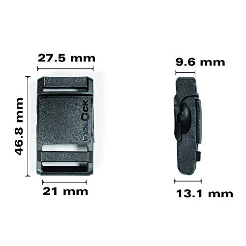 Fidlock Magnetic Buckle - 20mm Snap Buckle - Black (5 Pack), view 7