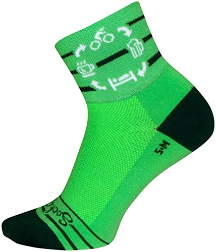 SockGuy Classic 3in The Cycle Cycling/Running Socks (The Cycle - L/XL), view 4
