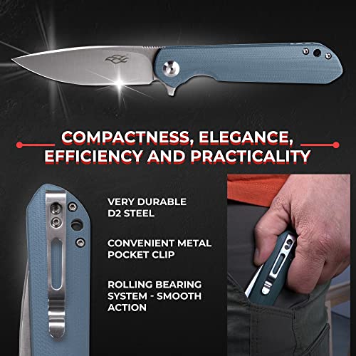 GANZO Firebird FH41 Pocket Folding Knife D2 Steel Blade G10, view 6