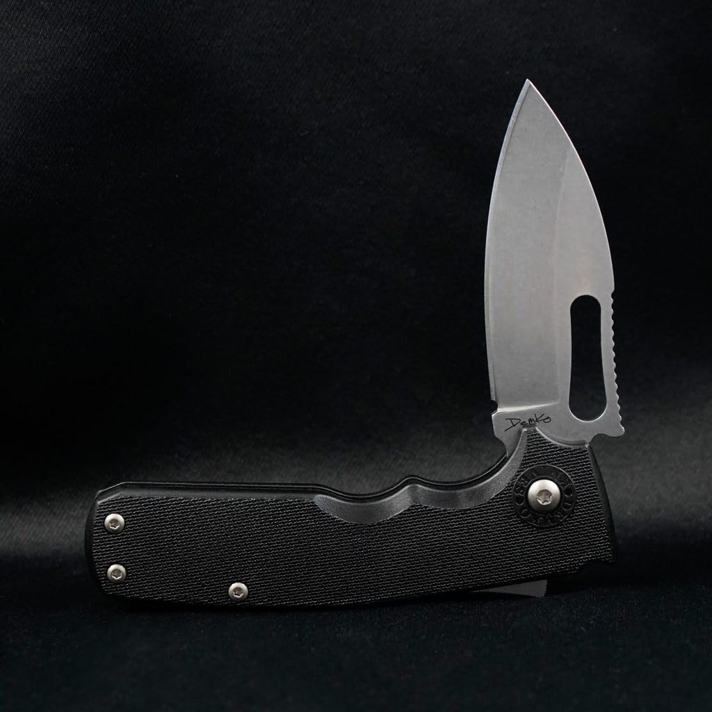 Andrew Demko AD20.5 Shark Cub Shark Lock Folding Knife 2.75" AUS-10A Stonewashed