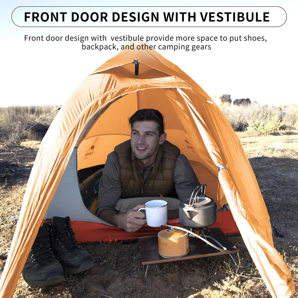 Naturehike Cloud-Up 1 Person Tent Lightweight Backpacking Tent for One Man, Wate, view 4