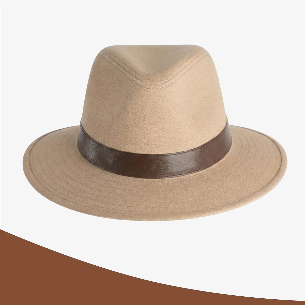 Henschel Men's Outback Crushable Cotton Canvas with Leather Band Hat, Khaki, X-L