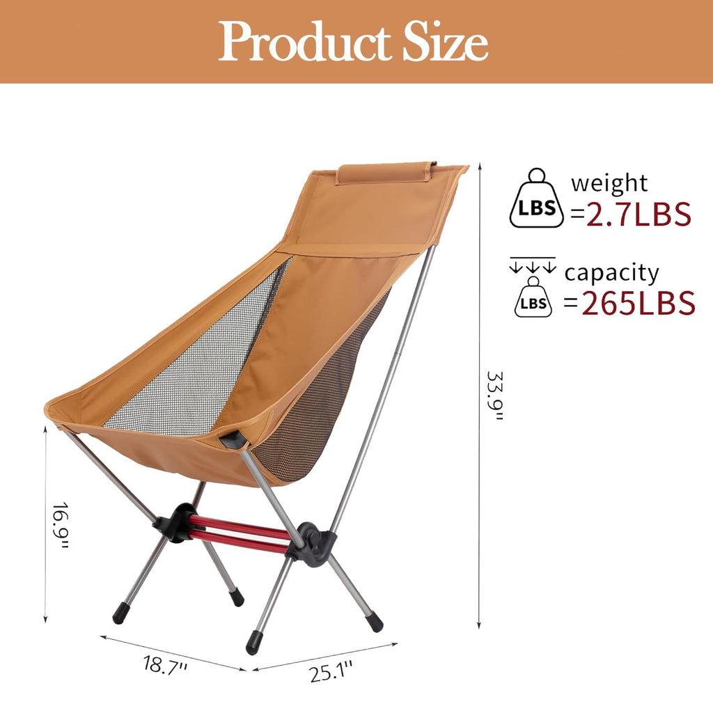 Naturehike Camping Chair, Foldable Chair with Storage Bag, Outdoor Portable Chai, view 2