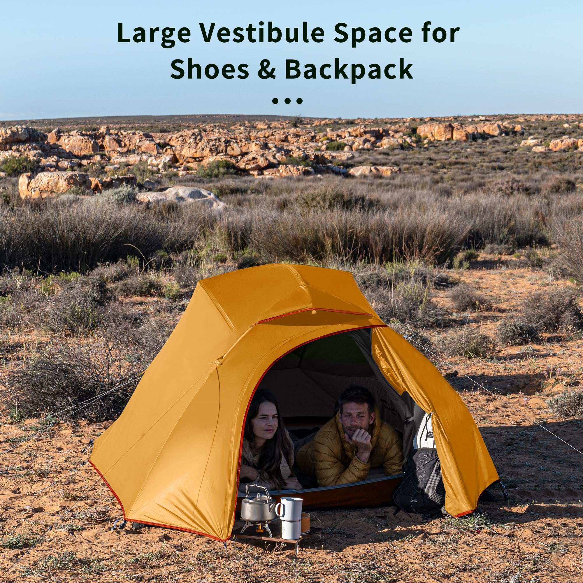 Naturehike Cloud-Up 3 Person Lightweight Backpacking Tent with Footprint - 3 Sea