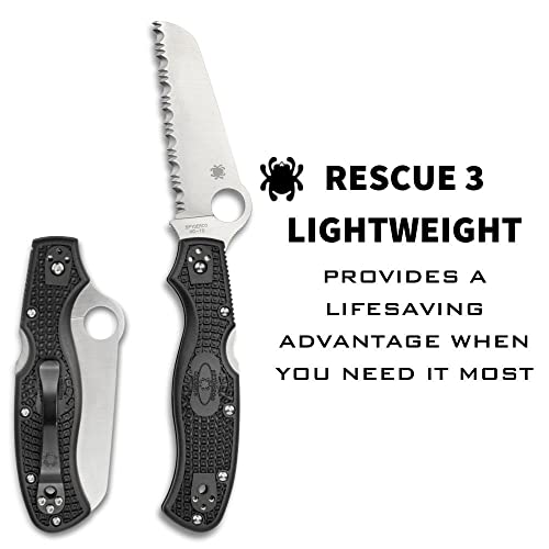 Spyderco Rescue 3 93mm Lightweight Knife