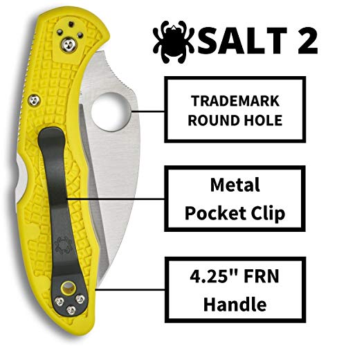 Spyderco Salt 2 Wharncliffe Folding Utility Knife with 2.9", view 4