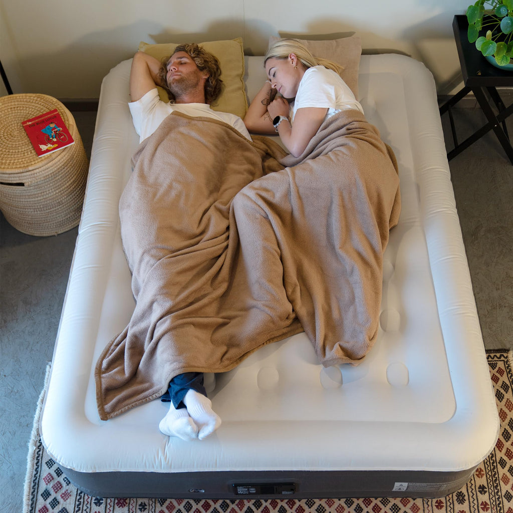 Naturehike Deluxe Fabric Air Mattress with Inflatable Self-Stop High-Speed Pump,, view 6
