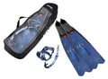 SEAC Motus Tris, Freediving and Spearfishing Set Motus Long fins, One Diving mas