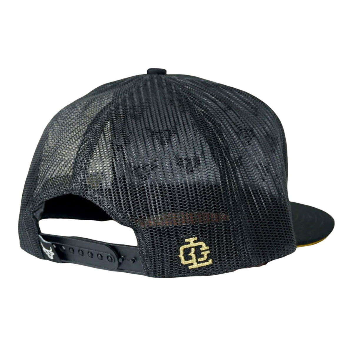 Lost Calf Iron Gold Flat Bill Adjustable Snapback Cap Hat