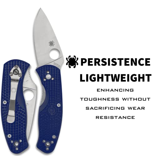Spyderco Persistence Lightweight Knife (PlainEdge, Blue), view 2