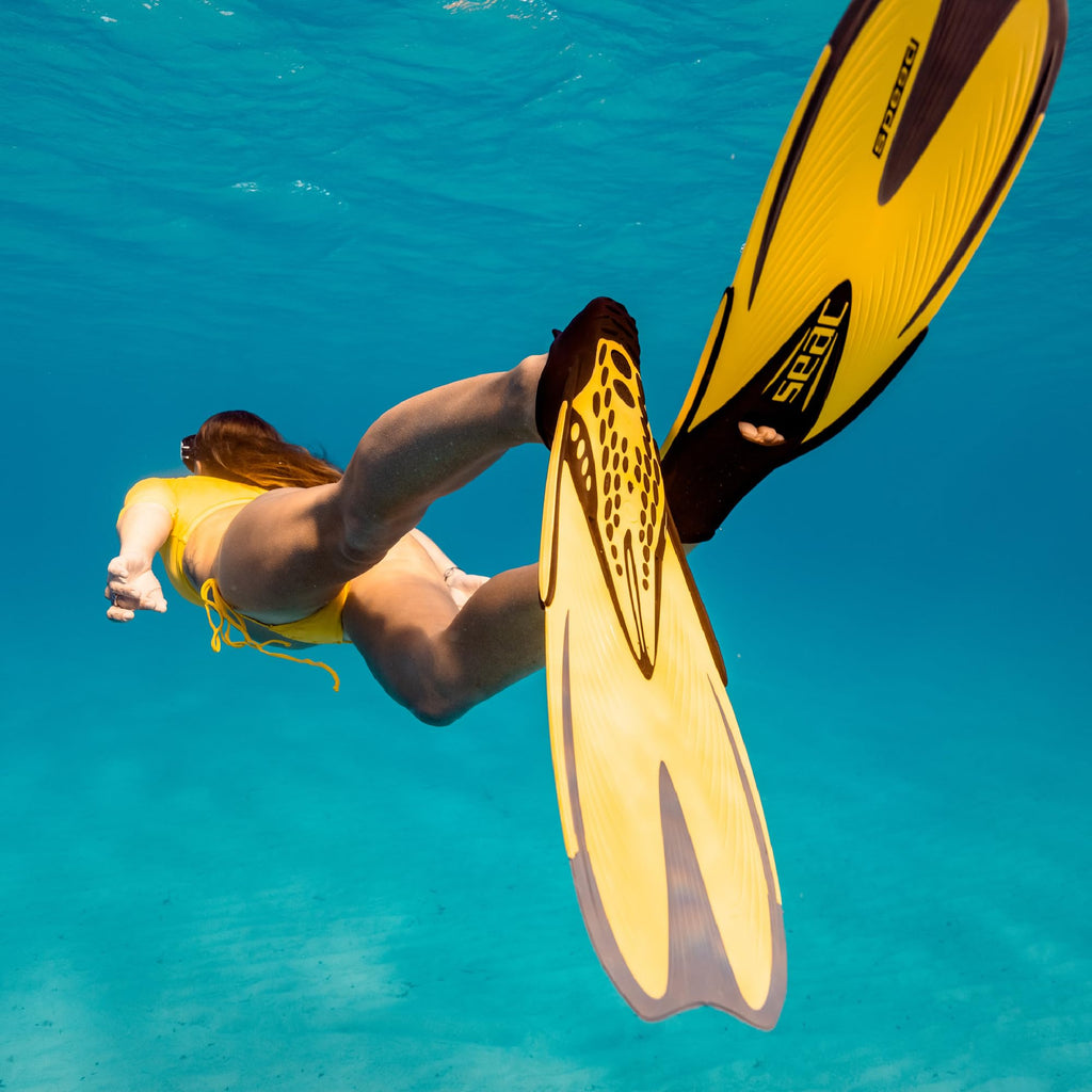 SEAC Speed Snorkeling Swim Fins (Yellow, 26/28 EU), view 5