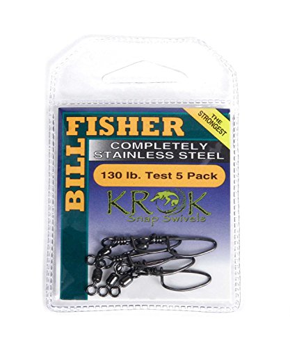 Billfisher SSKS100-5PK Krok Snap Fishing Swivels