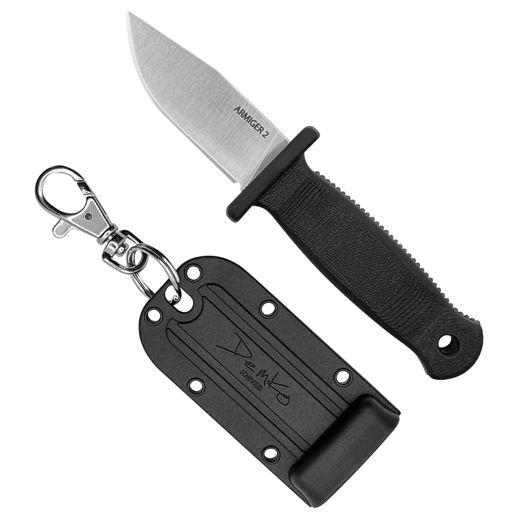 Demko Knives Armiger Fixed Blade with Sheath- Armiger 2 & Armiger 4 - Clip Point
