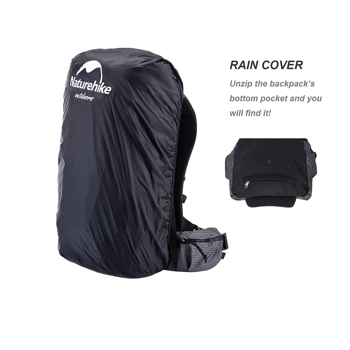 Naturehike Hiking Camping Backpack 45L/65L Lightweight Internal Frame with Rain