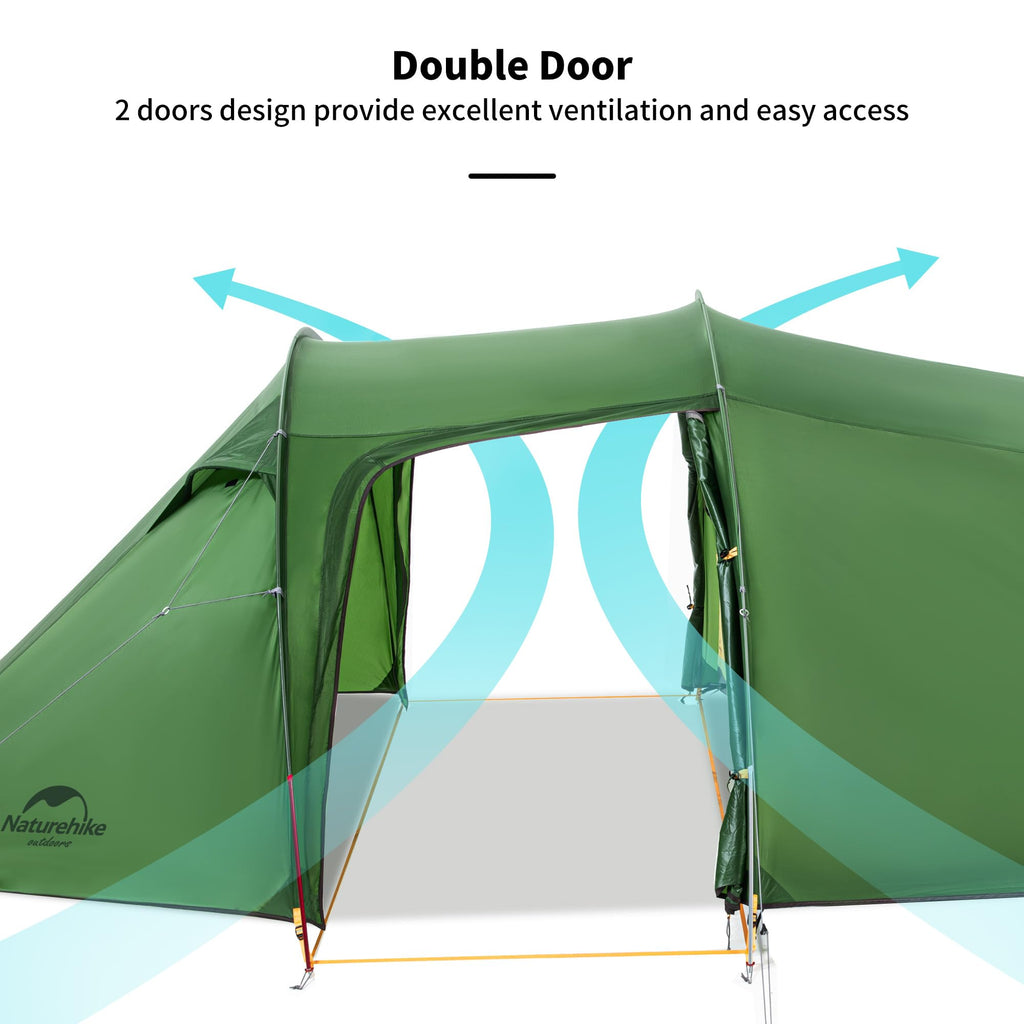 Naturehike Opalus Backpacking Tent 2-4 Person Lightweight Waterproof Camping Ten, view 8