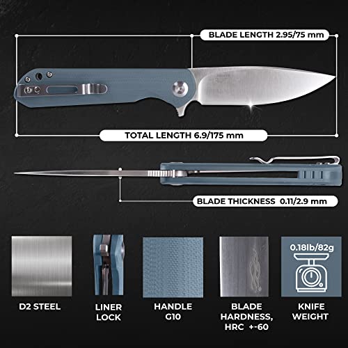 GANZO Firebird FH41 Pocket Folding Knife D2 Steel Blade G10