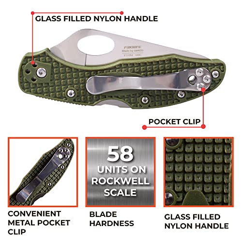 Firebird GANZO F759MS-GR Serrated Blade Pocket Folding Knife 440C, view 3