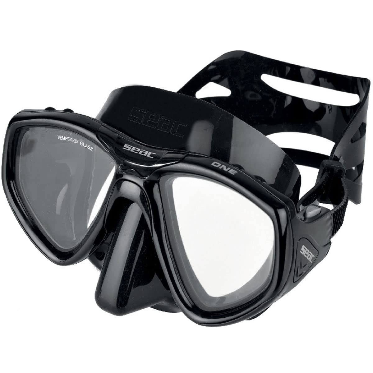 SEAC Apnea Fins, Set Motus, Color: Black, Size: 9.5-1 (0890085520486A)