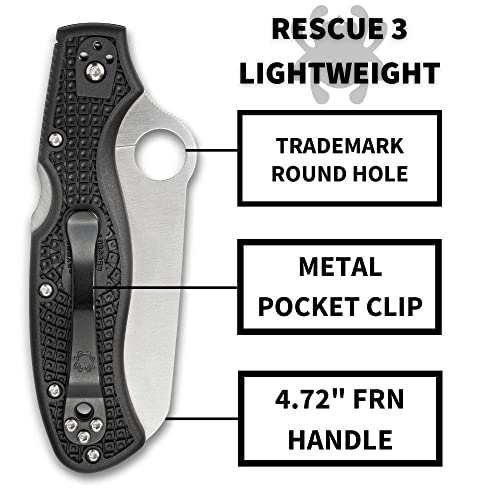 Spyderco Rescue 3 93mm Lightweight Knife