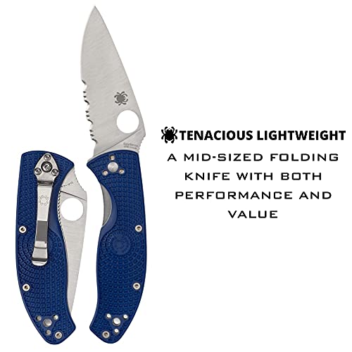 Spyderco Tenacious Lightweight Folding Utility Pocket Knife with 3.39"