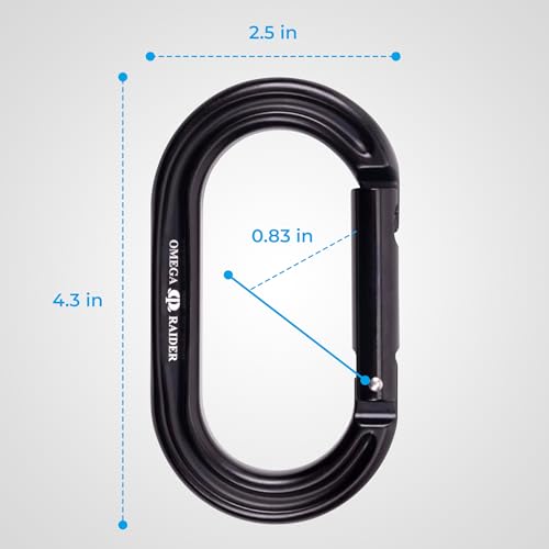 Omega Pacific Raider Aluminum Keylock Straight Gate Carabiner