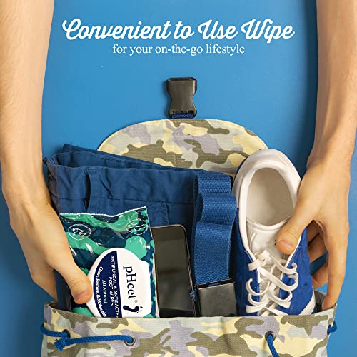 pHeet® Foot Wipes - All-Natural Antifungal & Antibacterial Formula