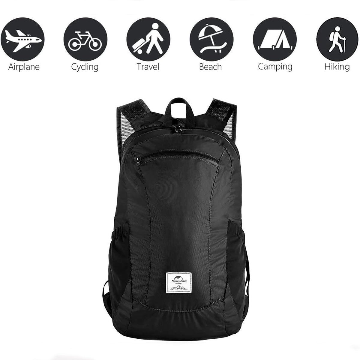 Naturehike 18L Waterproof Hiking Daypack, Lightweight Packable Backpack for Trav
