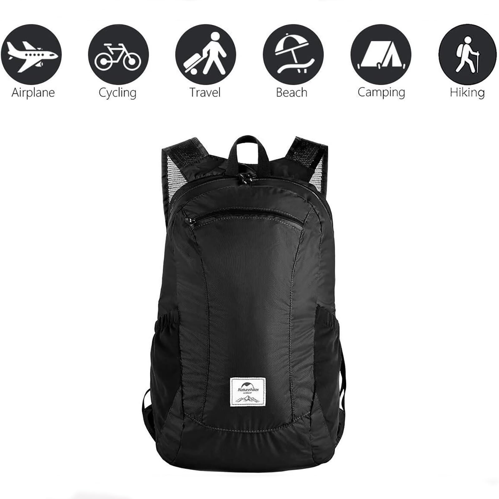 Naturehike 18L Hiking Daypack, Lightweight Packable Backpack for Travel, Airplan
