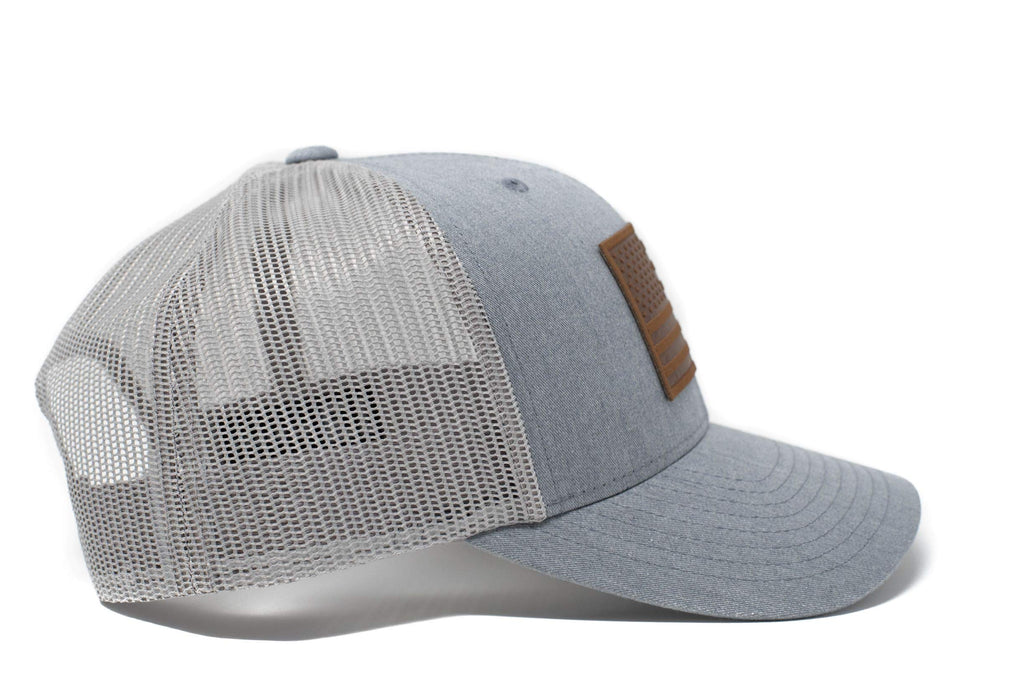13 STRIPES American Flag Hat – Leather Patch Mesh Back American Flag Snapback Ha, view 4