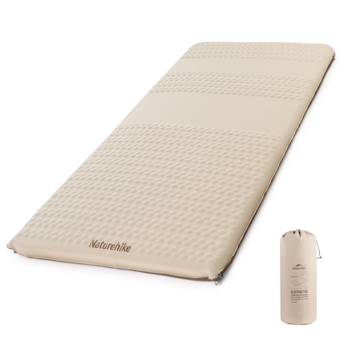 Naturehike 2.56’’ Thick Self-Inflating Sleeping Pad with Lighter Foam, Inflatabl