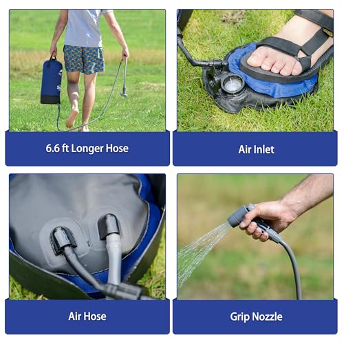 Naturehike 11L Portable Camping Shower Bag, Camp Shower Bag with On-Off Switchab, view 6