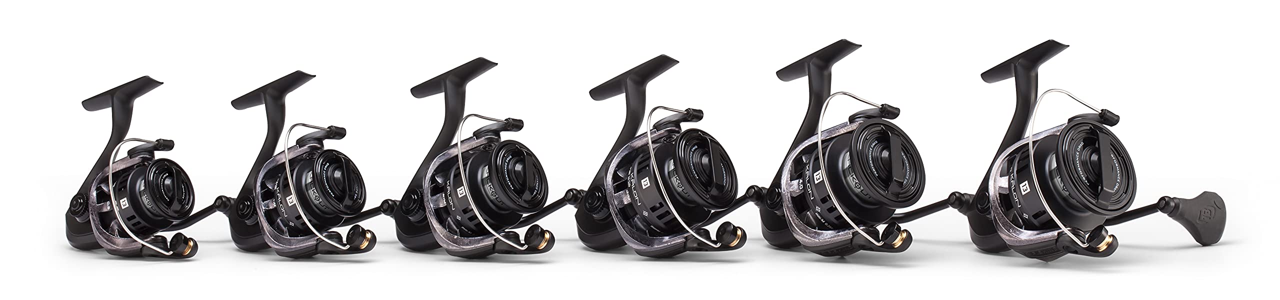 13 FISHING - Kalon O Blackout Spinning Reel - 5.2:1 Gear Ratio - 4.0 Size (Salt+