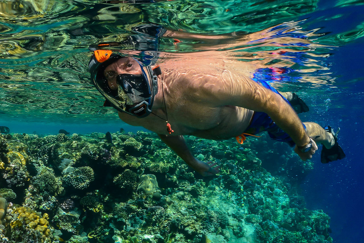 OCEAN REEF - Aria QR+ Quick Release Full Face Snorkel Mask with Snorkel