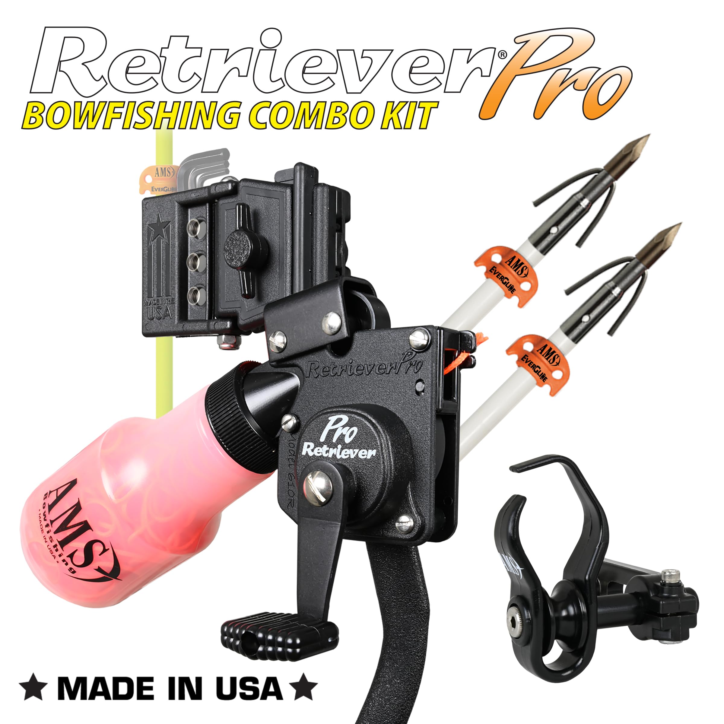 AMS Bowfishing Retriever Pro Combo Kit