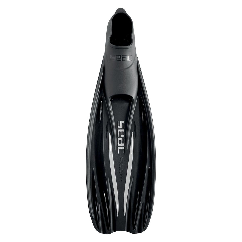Seac F-100 PRO Full Foot Fins - Black, 40/41