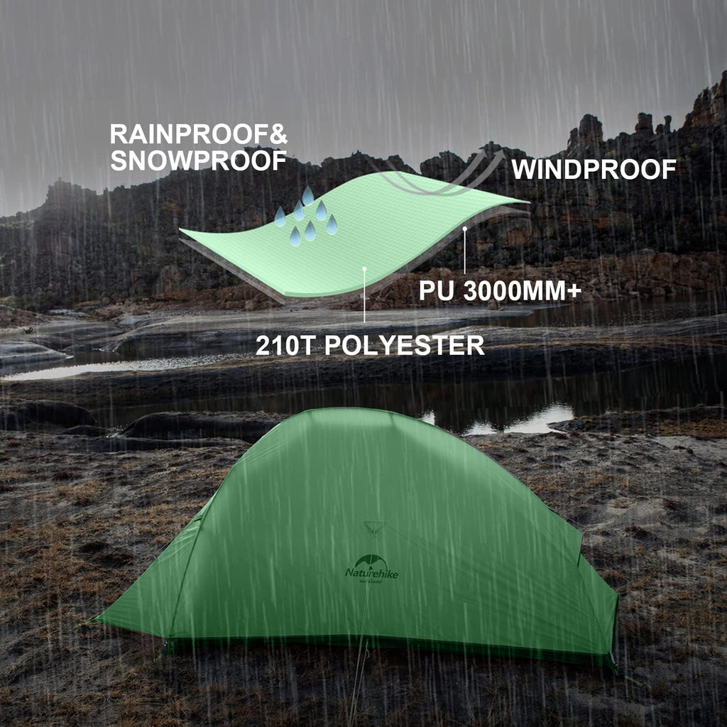 Naturehike Cloud Up Free Standing 2 Person Backpacking Tent Ultralight Nylon Dou, view 4