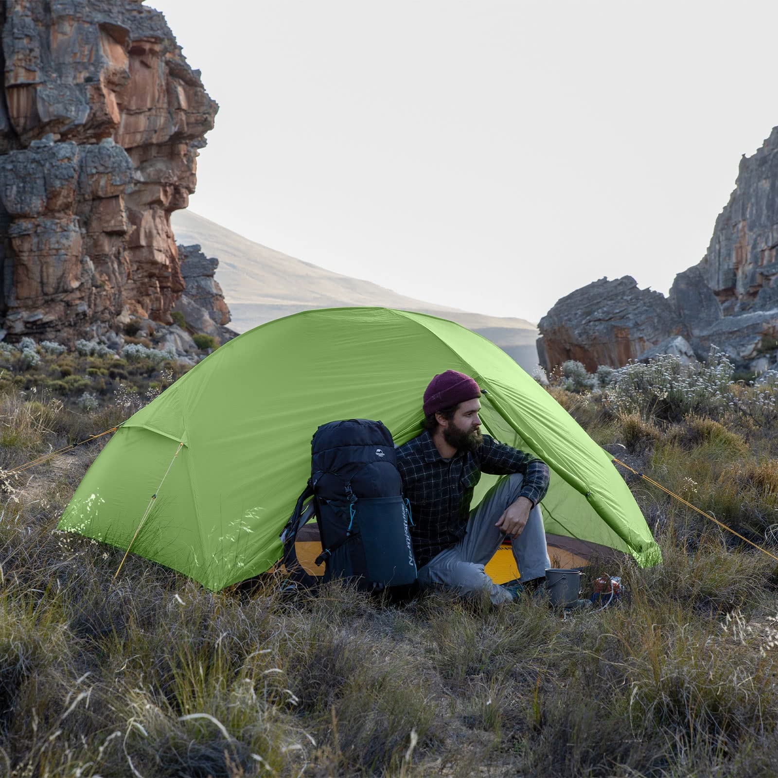 Naturehike Mongar 2 Person Backpacking Tent 3 Season Camping Tent Ultralight Dou
