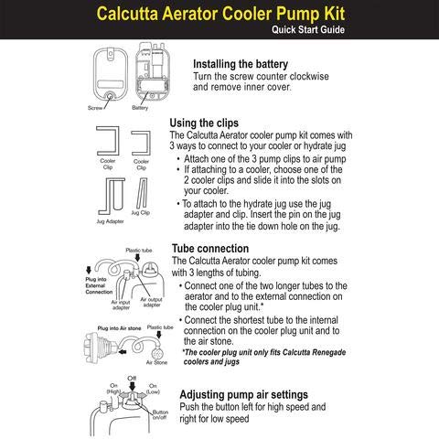 Calcutta Outdoors Aerator Cooler Pump Kit
