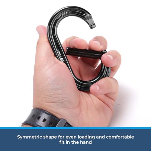 Omega Pacific Raider Aluminum Keylock Straight Gate Carabiner, view 7