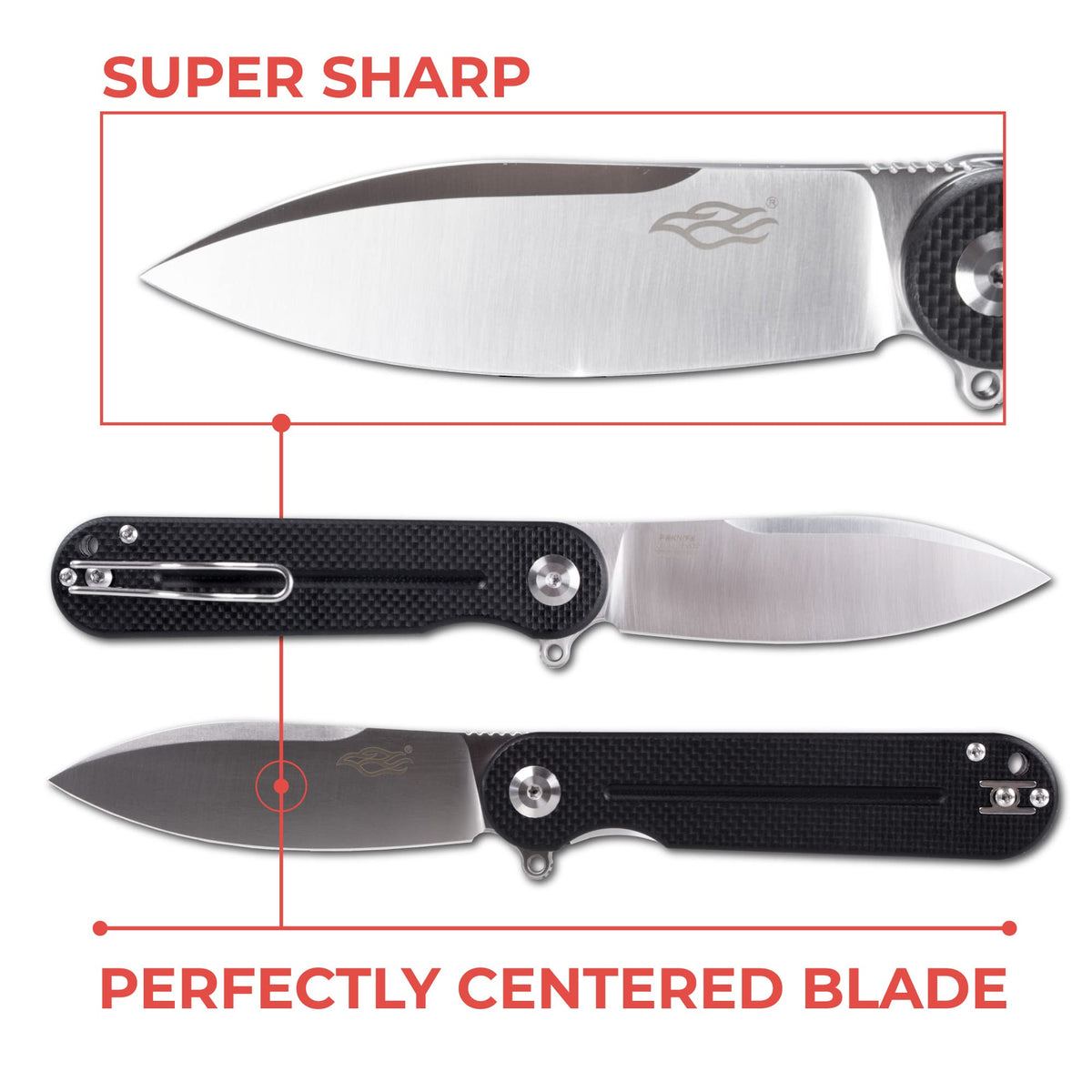 Firebird GANZO FH922-BK Ball Bearing Pocket Folding Knife D2