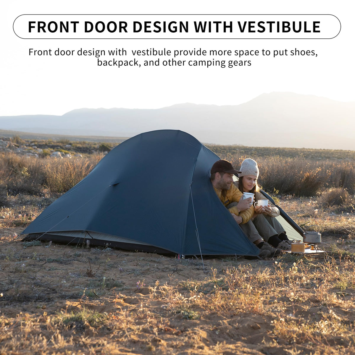 Naturehike Cloud-Up 2 Person Tent Lightweight Backpacking Tent with Footprint -