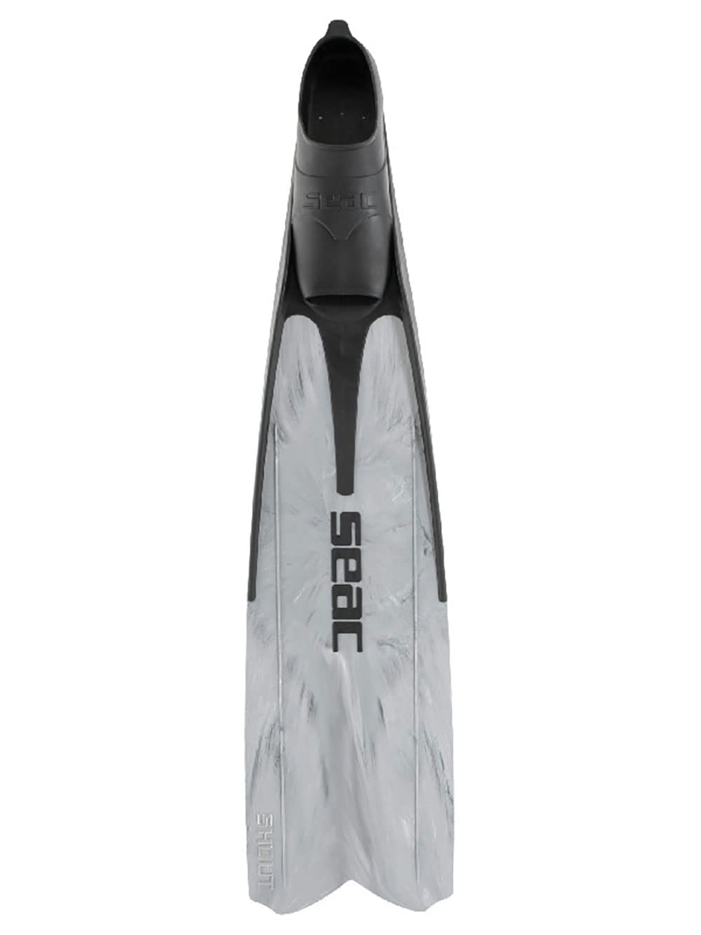 SEAC Shout Adult Long Fins for Scuba Diving, Freediving and Spearfishing, Camo G