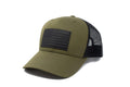13 STRIPES American Flag Hat – Leather Patch Mesh Back Snapback Hat for Men & Wo