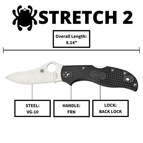 Spyderco Stretch 2 Signature Lightweight Hunting Knife with 3.43"