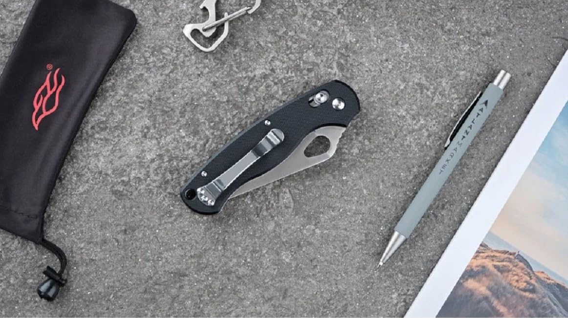 Ganzo G729-BK Folding Pocket Knife 440C Stainless