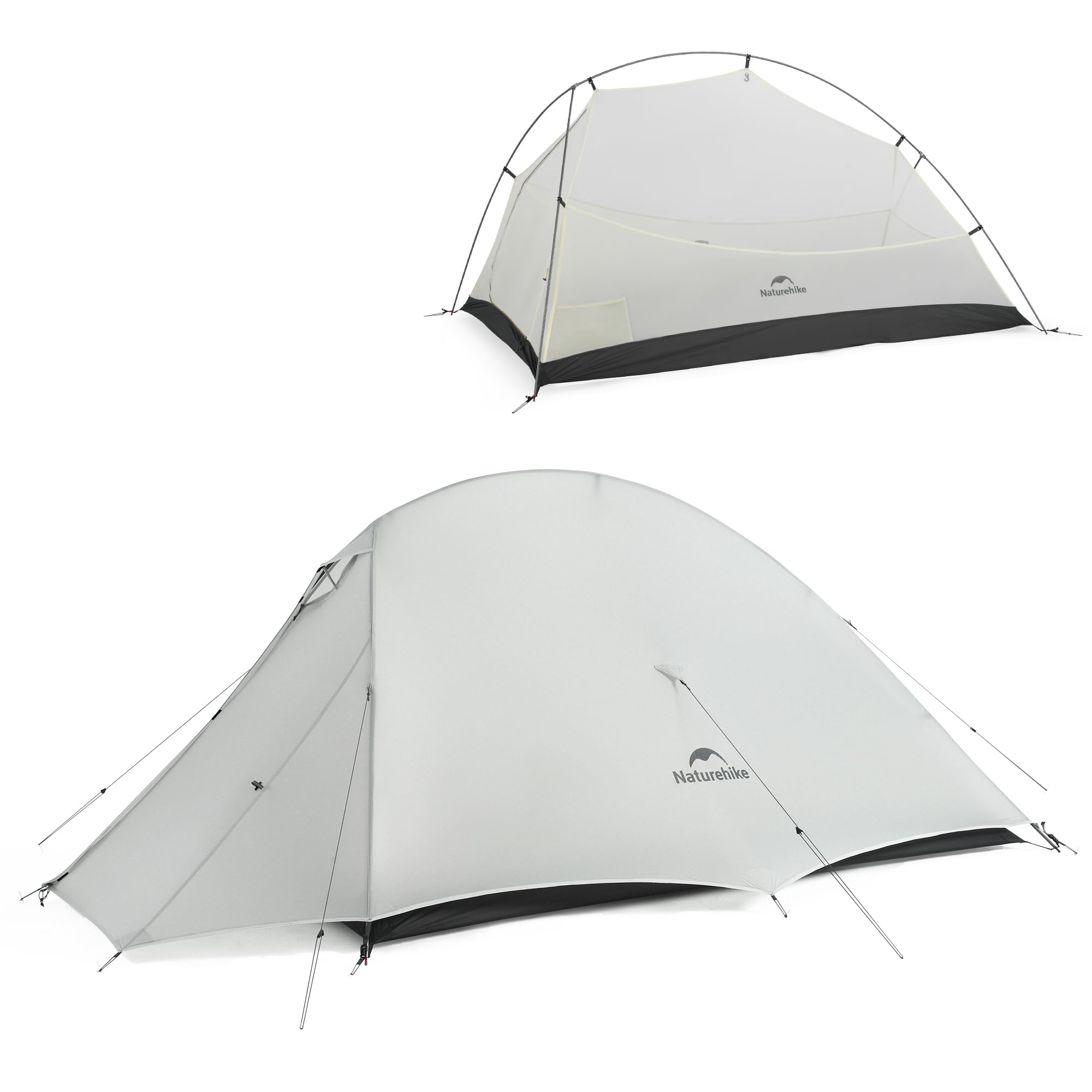Naturehike Cloud UP UL 2 Person Backpacking Tent, Double Layer Two Person Tent w