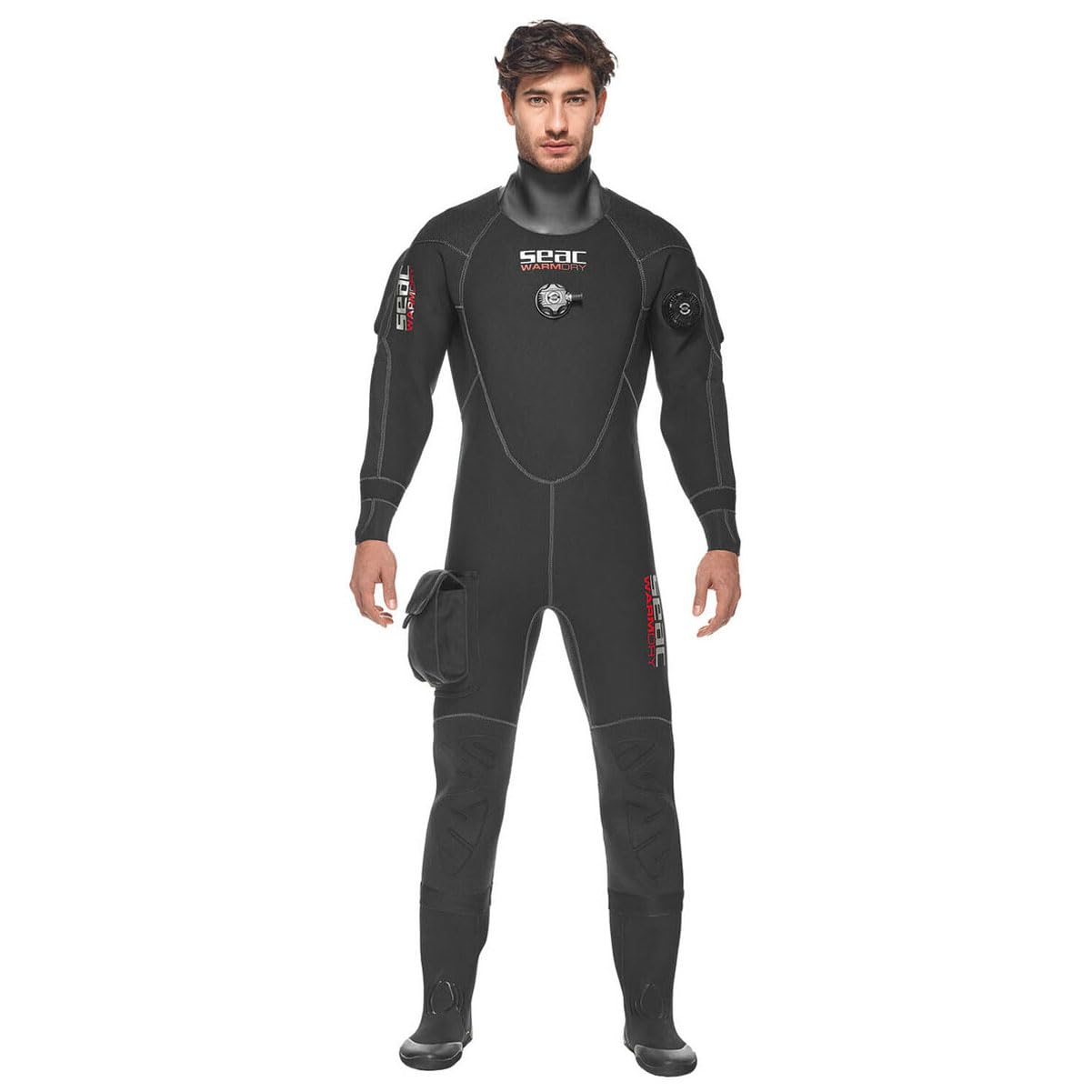 SEAC Warmdry Man Drysuit Large Plus, Black (Model: 0060001009091A)